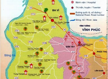 Bản đồ du lịch Ba Vì: Hướng dẫn đến những điểm đến hấp dẫn