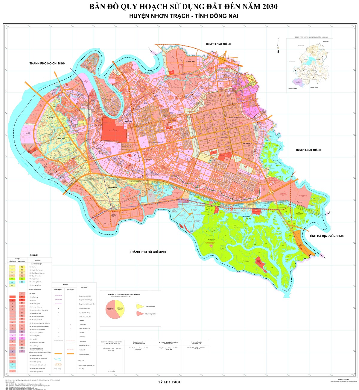 Bản đồ quy hoạch huyện Nhơn Trạch, tỉnh Đồng Nai đến năm 2030 - Tân Đại ...